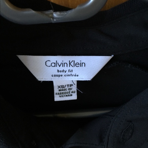 Calvin Klein Body Fit Black Polo - Picture 2 of 3